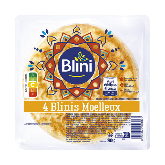 Moëlleux BLINIS, paquet de 200g