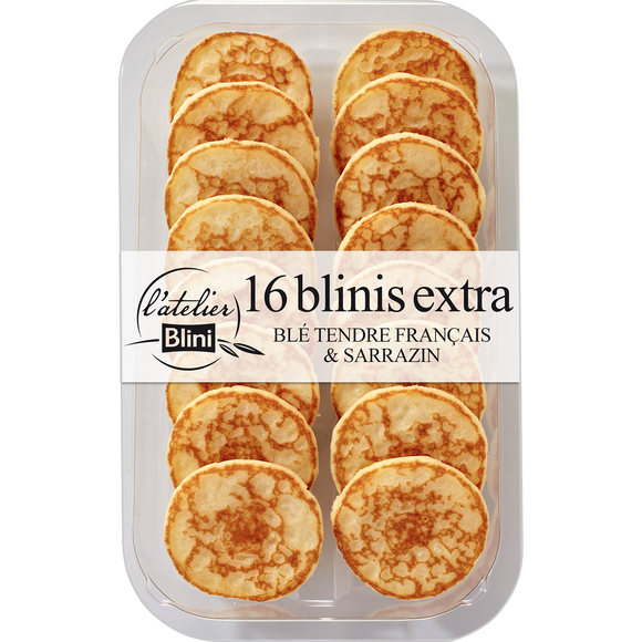 Blinis cocktail L'ATELIER BLINI, 16 unités, 165g