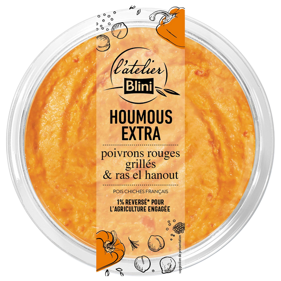 Houmous poivrons L'ATELIER BLINI 175g