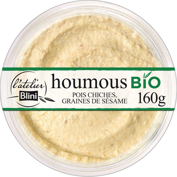 Houmous bio extra L'ATELIER BLINI, 160g