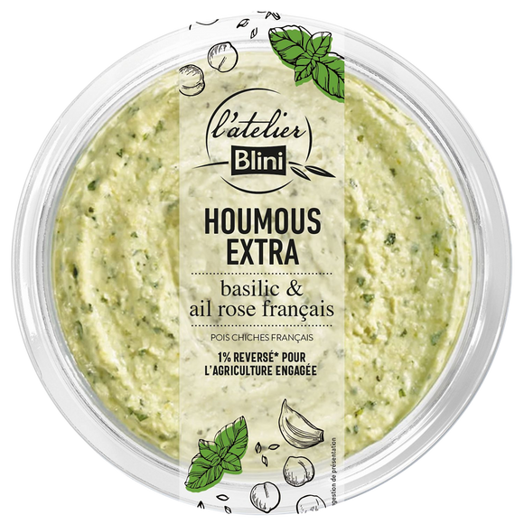 Houmous au basilic L'ATELIER BLINI - 175g