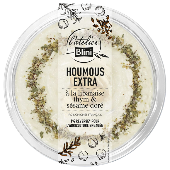 Houmous à la Libanaise L'ATELIER BLINI - Barquette 175g