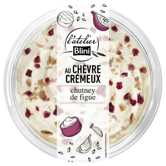 Chèvre crémeux aux figues séchées ATELIER BLINI 140g