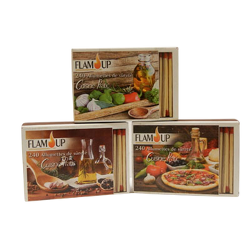 Allumettes Cuisine Pratic FLAM'UP, 3 boites de 240
