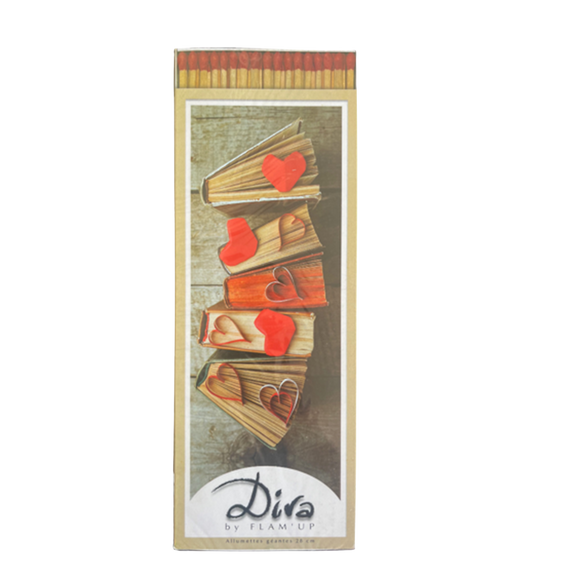 Allumettes géantes pour cheminée Diva FLAM'UP, longueur 28cm, x70