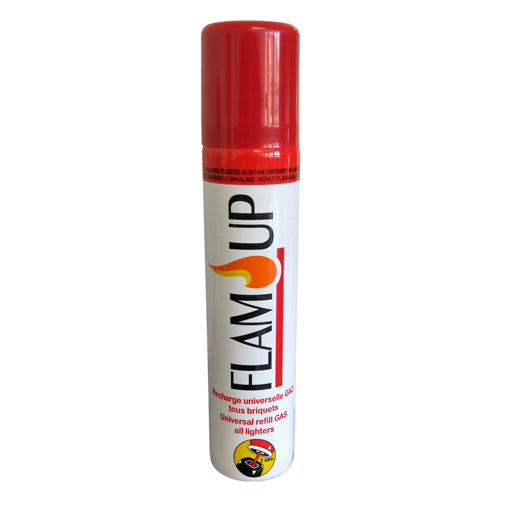 Recharge de gaz universelle FLAM'UP, aérosol de 90ml