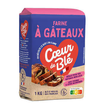 Farine pour gateaux COEUR DE BLE, sachet 1kg
