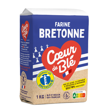 Coeur de blé farine de blé bretonne, sachet 1kg