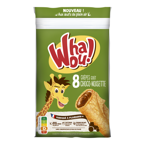 Crêpes choco-noisette WHAOU! x8 - 256g