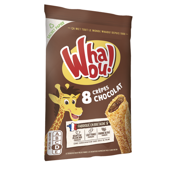 Crêpes chocolat WHAOU x8 - 256g