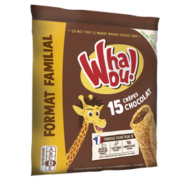 Crêpes chocolat WHAOU Format familial  x15 - 480g