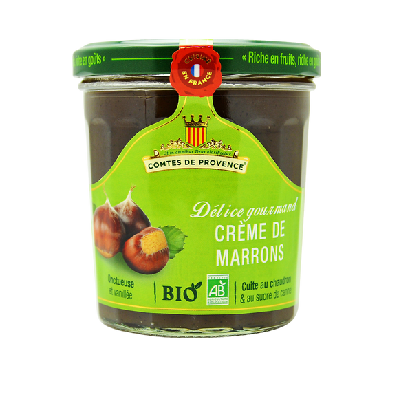 Crème de marrons bio LES COMTES DE PROVENCE, 320g