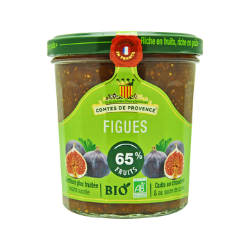 Confiture de figue bio LES COMTES DE PROVENCE, 350g