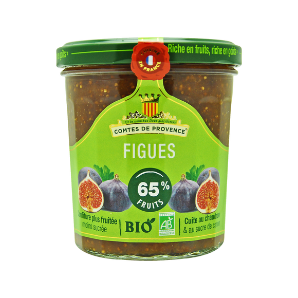 Confiture de figue bio LES COMTES DE PROVENCE, 350g