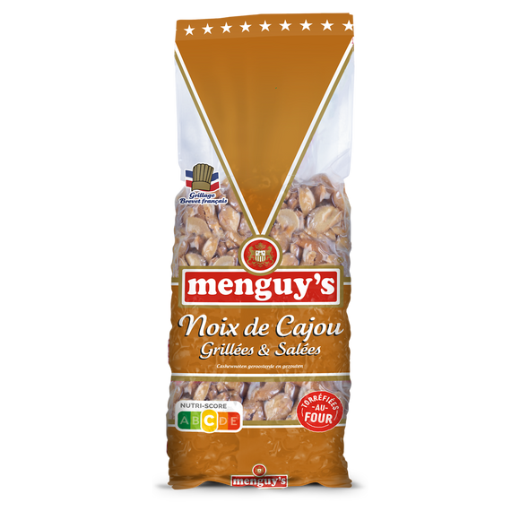 Noix de cajou grillées salées MENGUY'S, 300g