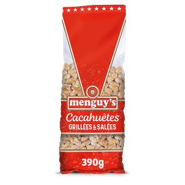 Cacahuètes grillées salées MENGUY'S, 390g
