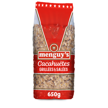 Cacahuètes grillées salées, MENGUY'S , 650g