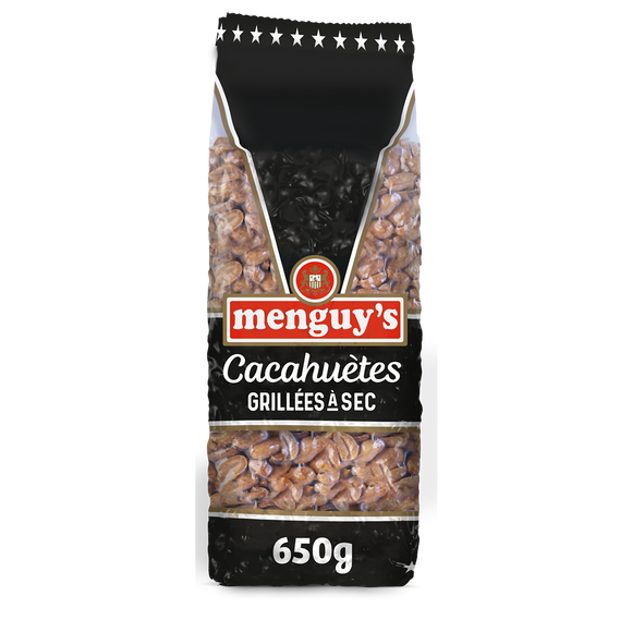 Cacahuètes grillées à sec, MENGUY'S, 650g