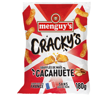 Cracky's soufflés de maïs à la cacahuète, MENGUY'S, 180g