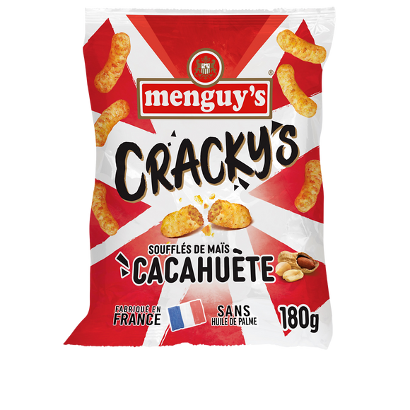 Cracky's soufflés de maïs à la cacahuète, MENGUY'S, 180g