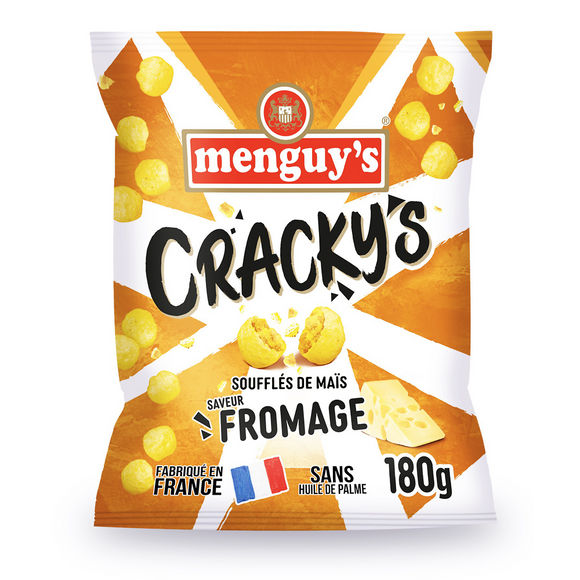 Cracky's soufflés de maïs fromage, MENGUY'S, 180g