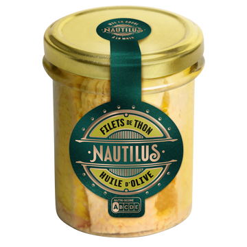 Filets de thon à l'huile d'olive NAUTILUS, 190g