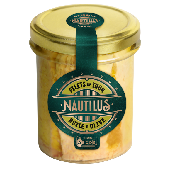 Filets de thon à l'huile d'olive NAUTILUS, 190g