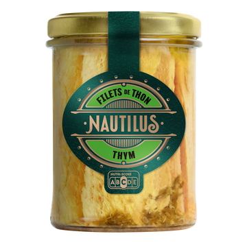 Filets de thon au thym NAUTILUS, 200g