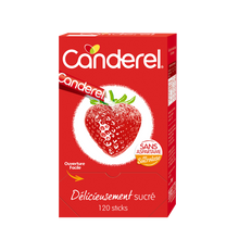 Sucrant édulcorant en poudre CANDEREL, boite de 120 sticks