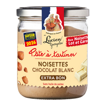 Pâte à tartiner noisette du lot & Garonne & chocolat blanc LES RECETTES CUITES AU CHAUDRON LUCIEN GEORGELIN, 400G