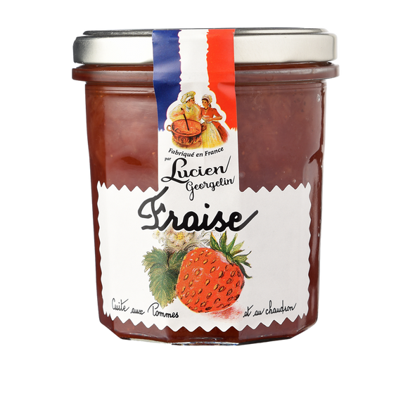 Préparation de fraises les recettes cuites au chaudron LUCIEN GEORGELIN, 320g