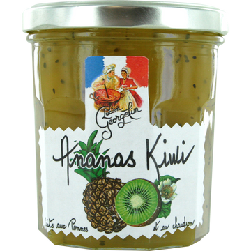 Préparation ananas kiwi Recettes au chaudron LUCIEN GEORGELIN, pot de320g
