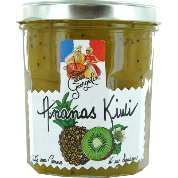 Préparation ananas kiwi Recettes au chaudron LUCIEN GEORGELIN, pot de320g