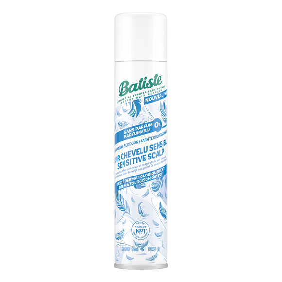 Shampooing sec BATISTE cuir chevelu sensible 0% 200ml