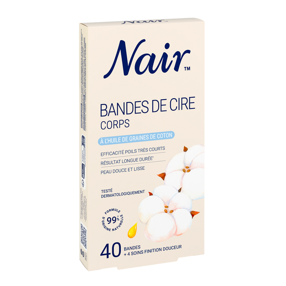Bande de cire corps NAIR à l'huile de graines de coton x40
