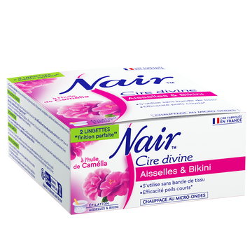 Cire dépilatoire maillot et aisselles Divine Orchidée NAIR, pot de 100g
