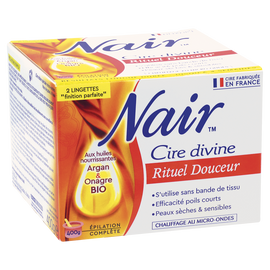 Cire dépilatoire Divine rituel douceur NAIR, pot de 400g