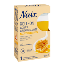 Cire dépilatoire au sucre pour peaux sensibles NAIR, roll on de 100ml