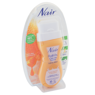 Cire dépilatoire au sucre pour peaux sensibles NAIR, roll on de 100ml