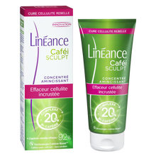 Crème concentré amincissant caféine sculpt effaceur de cellulite incrustée LINEANCE, tube de 180ml