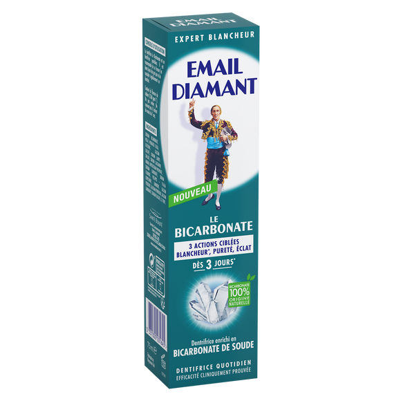 Dentifrice le bicarbonate l'original EMAIL DIAMANT tube 75ml
