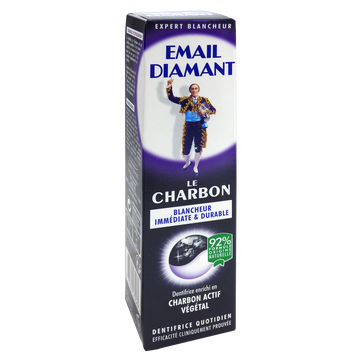 Dentifrice le charbon blancheur immédiate et durable EMAIL DIAMANT, tube de 75ml