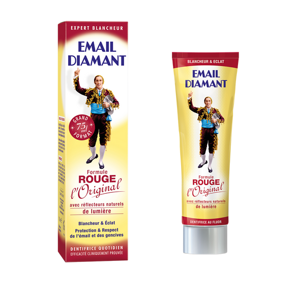 Dentifrice formule rouge l'original EMAIL DIAMANT, tube de 75ml