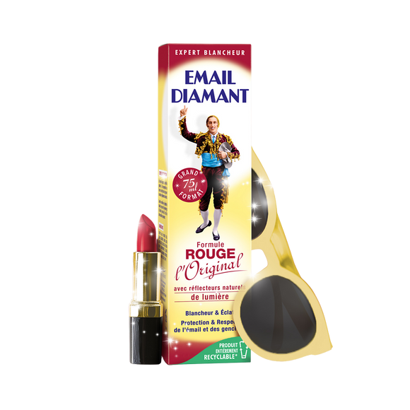 Dentifrice formule rouge l'original EMAIL DIAMANT, tube de 75ml