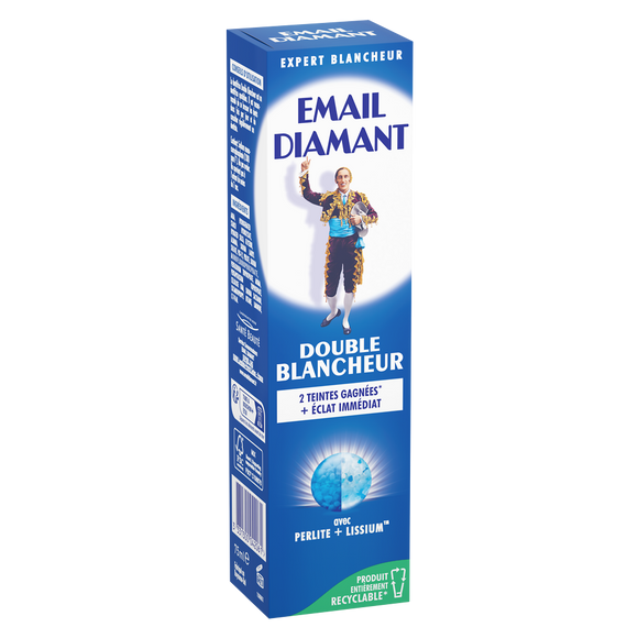 Dentifrice Double Blancheur EMAIL DIAMANT, tube de 75ml