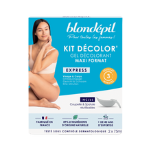 Gel décolorant visage et corps BLONDEPIL, 2x75ml soit 150ml