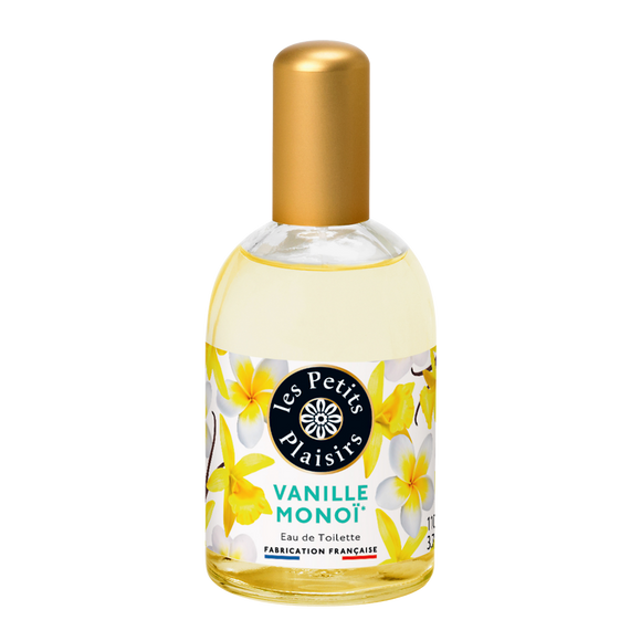 Eau de toilette parfum vanille monoï LES PETITS PLAISIRS, vaporisateurde 110ml