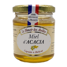 Miel d'acacia de France LE MANOIR DES ABEILLES, pot de 250g