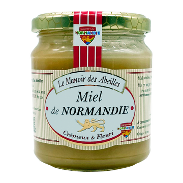 Miel de Normandie LE MANOIR DES ABEILLES, pot de 350g