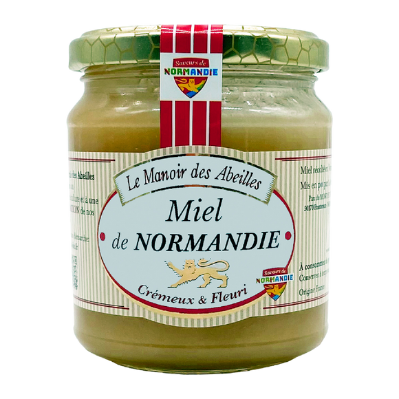 Miel de Normandie LE MANOIR DES ABEILLES, pot de 350g